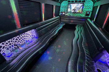 Hoffman Estates Limo Bus Interior
